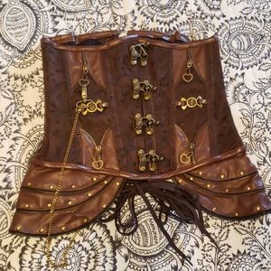 Steampunk Brown Corset